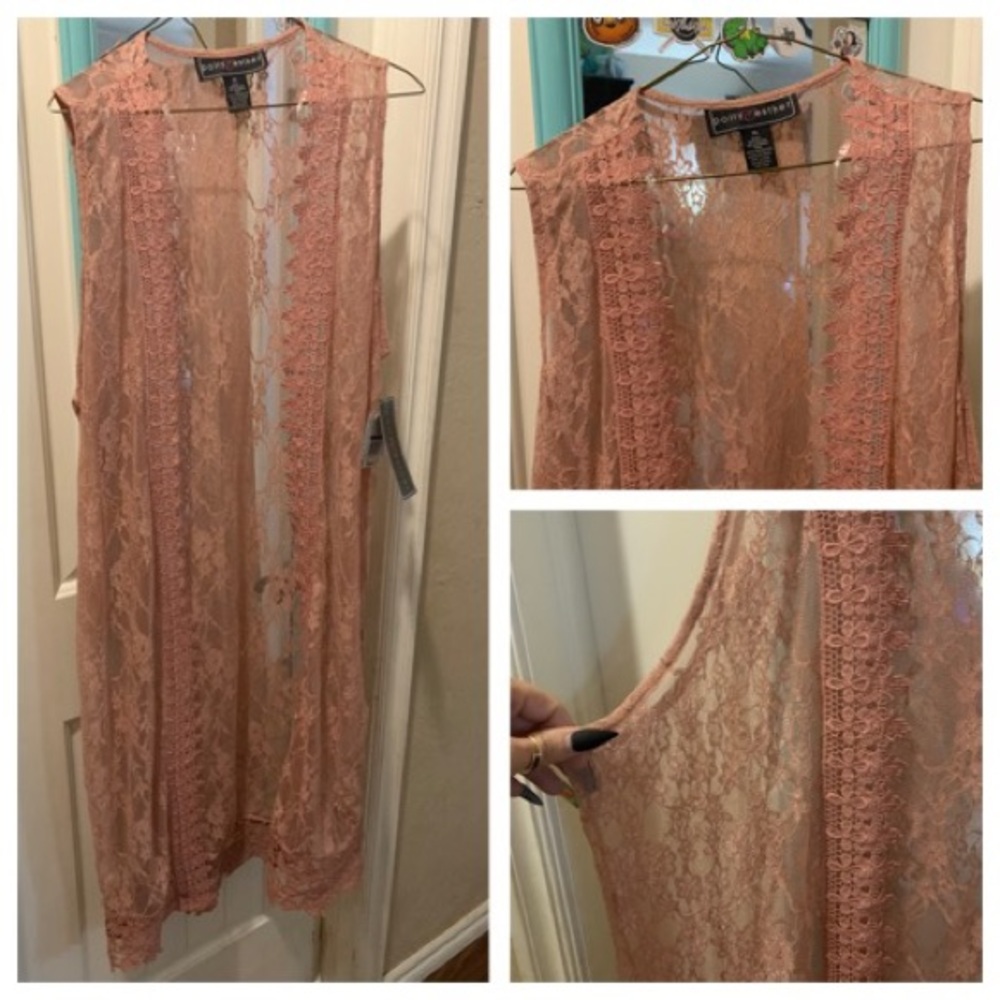 Lace duster Rose